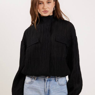 Ode Hayes Textured Bomber Onyx
