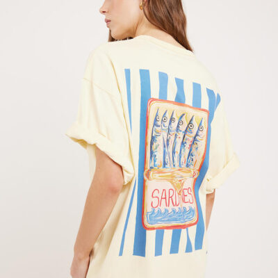 Liido Salty Sardines Oversized Tee Lemon Curd