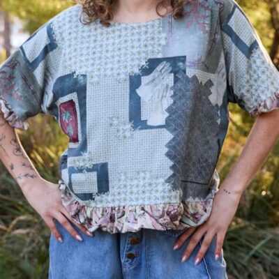 Circular BY M.a Dainty Reversible Rulan Top