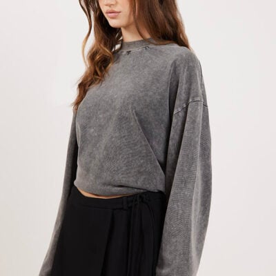 Felle Relaxed Long Sleeve Tee Graphite