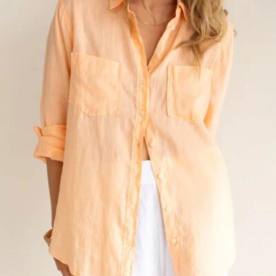Hut the Boyfriend Linen Shirt