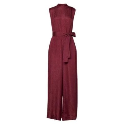 David Lawrence Wilda Silk Blend Jumpsuit