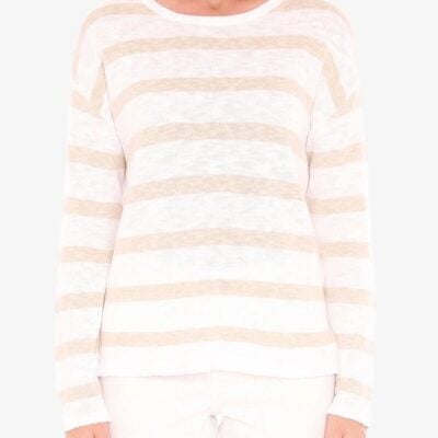 Jump Stripe Slub Pullover