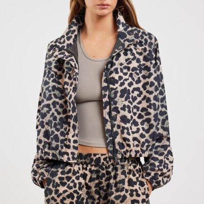 P.E Nation Shield Jacket Leopard Print
