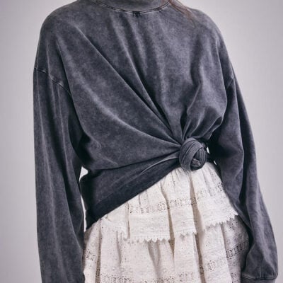 Felle Broderie Mini Skirt Chalk