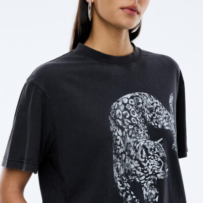 Ena Pelly Pelly Tiger Tee Vintage Black