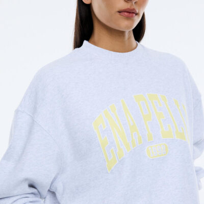 Ena Pelly Anniversary Sweatshirt White Marle