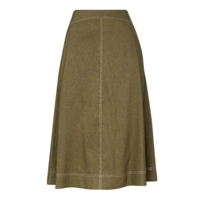 David Lawrence Cabello Stretch Linen Skirt