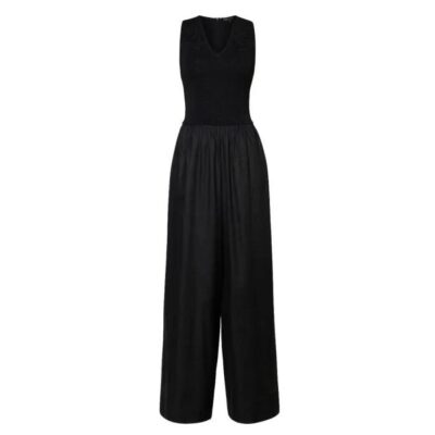 David Lawrence Carla Mix Media Jumpsuit