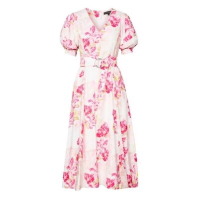 David Lawrence Argon Linen Blend Dress