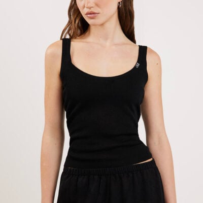 Ode Sydney Knit Tank Onyx