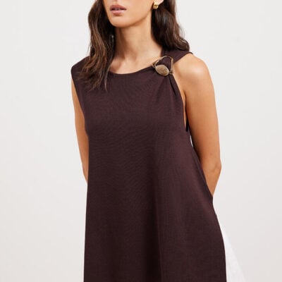 Ode Raleigh Knit Tunic Walnut