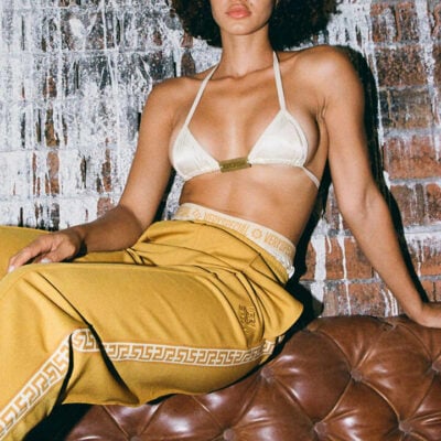 Something Very Special Satin Tri Top Cream