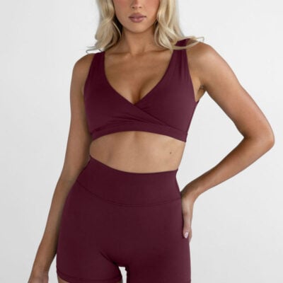 4" Sculpt Bike Shorts - Cherry Cola