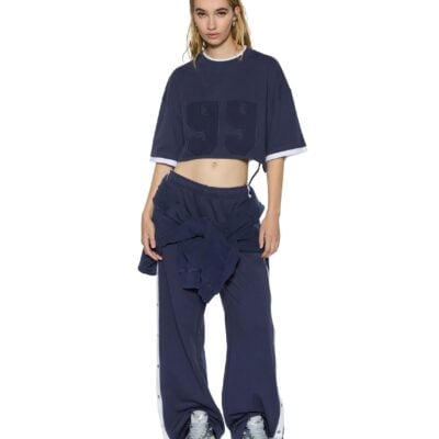 99 BOYFRIEND CROPPED SS TEE INK BLUE