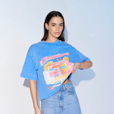 Caravan Baddie Oversize Acid Wash