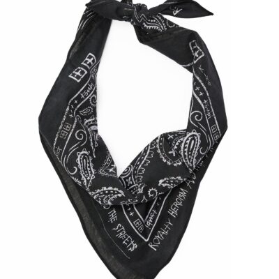 GHOSTED BANDANA BLACK/WHITE