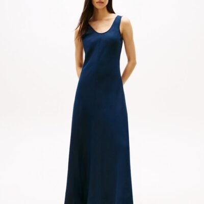 Linen Blend Maxi Dress