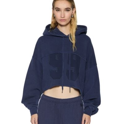 OH G HOODIE CROPPED INK BLUE