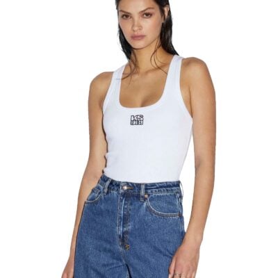 STACKED ORIGIN TANK WHITE