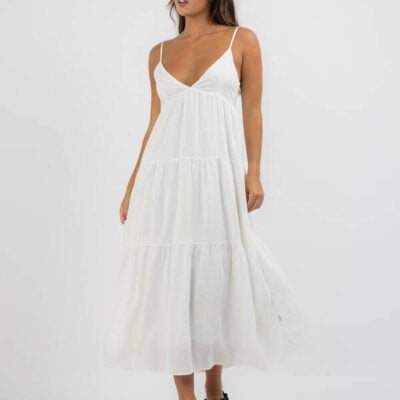 Rhythm Classic Tiered Midi Dress