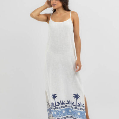 Rip Curl Santorini Sun Printed Maxi Dress