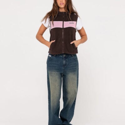 Rusty Bless Up Polar Fleece Vest