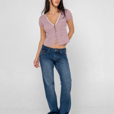 Rusty Peggy Sue Button Down Blouse