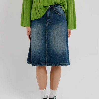 Beyond Her Alec Denim Skirt