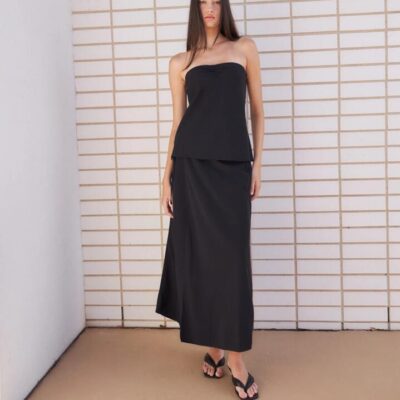 Lulu & Rose Meg Wrap Midi Skirt