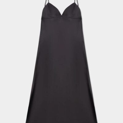 First Mse Oriana Satin Midi Dress