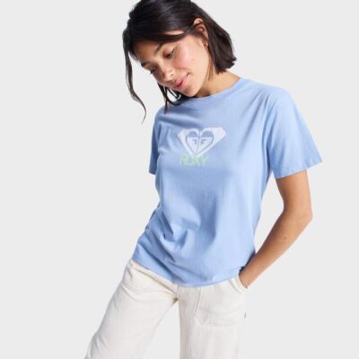 Roxy Ocean Road Art TShirt Blue Blizzard