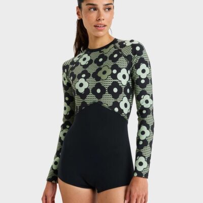 Roxy Pro Wave Long Sleeve Rash Vest Anthracite Roxy Pro