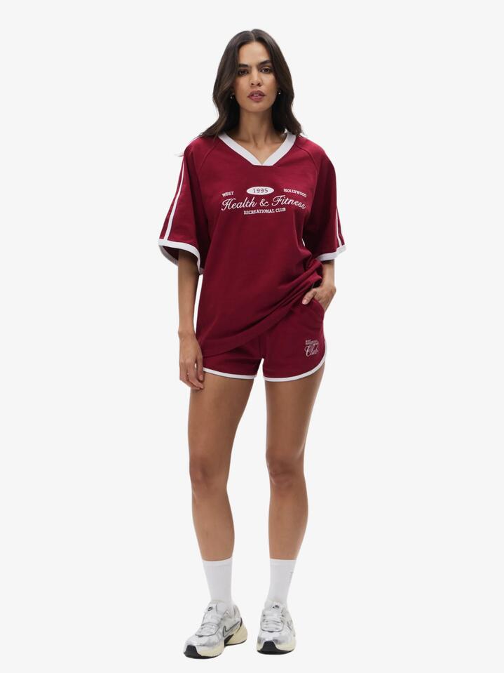 West Hollywood Sweat Club Logo Scalloped Sweatshort