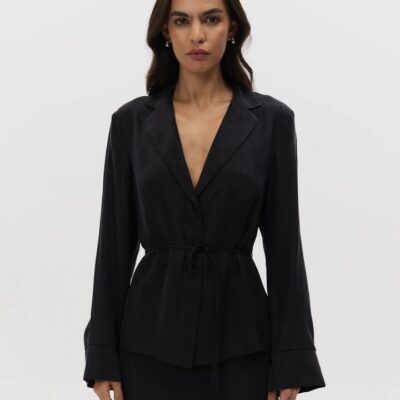 Lulu & Rose Chere Cupro Wrap Blouse
