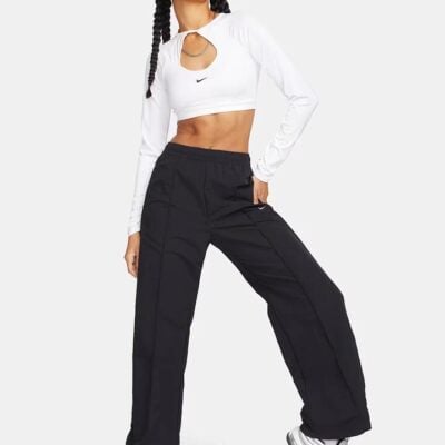 Nike NSW Mid-Rise Open-Hem Trousers