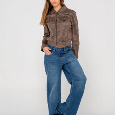 Rusty Ally-way Faux Leather Jacket