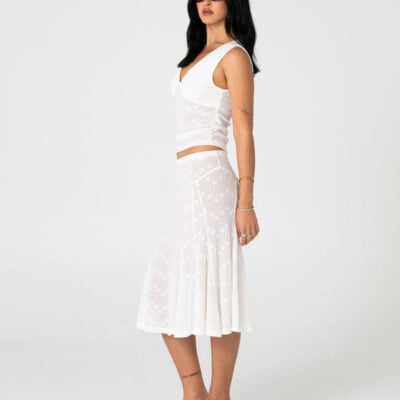 Rusty Roma Lace V Neck Top