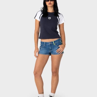 Rusty Flip Mommy Denim Micro Short