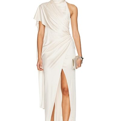 The Andamane Waverly Cape Effect Maxi Dress