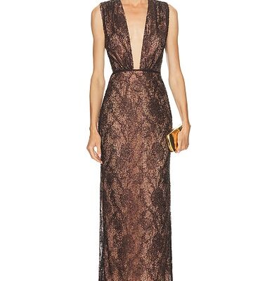 AKNVAS Leo Beaded Gown