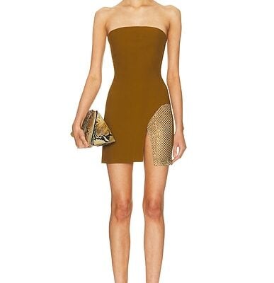 THE ATTICO Strapless Mini Dress