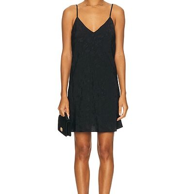 BODE Moonflower Jacquard Short Slip Dress