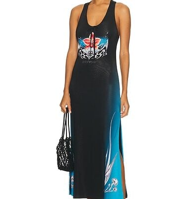 Casablanca Slinky Jersey Blade Dress