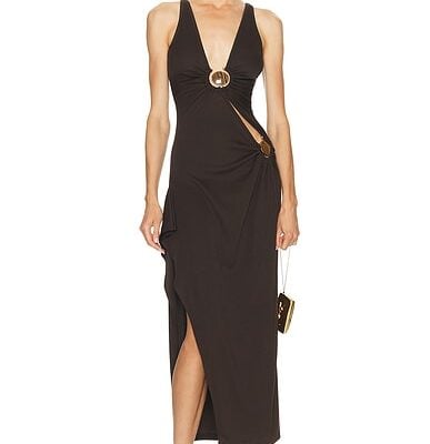 Christopher Esber Mineral Stone Cascade Tank Dress