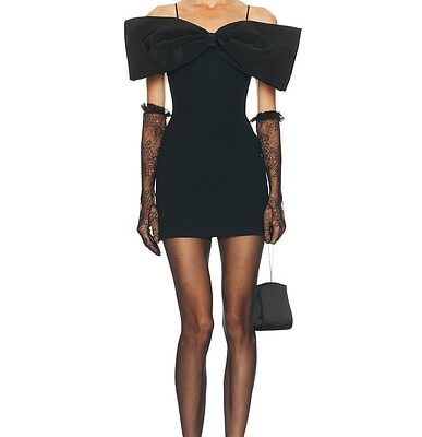 David Koma Oversized Bow Mini Dress