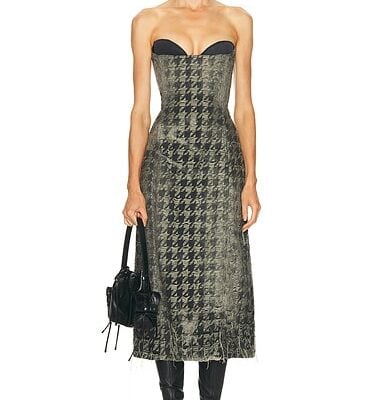 Diesel Strapless Midi Dress