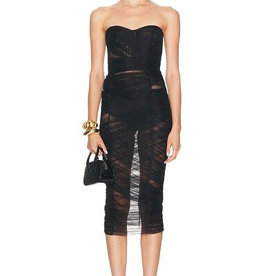 Dolce & Gabbana Strapless Midi Dress