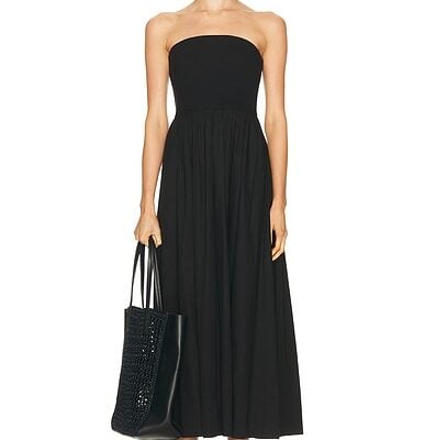 Enza Costa Cotton Resort Strapless Dress