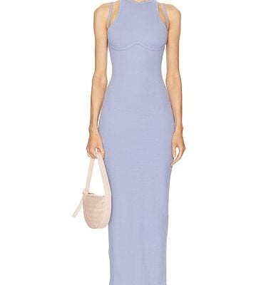 fleur du mal Strappy Rib Maxi Dress